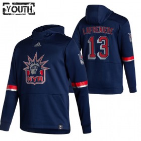 New York Rangers Alexis Lafreniere 13 2020-21 Reverse Retro Hoodie Sawyer - Kinderen